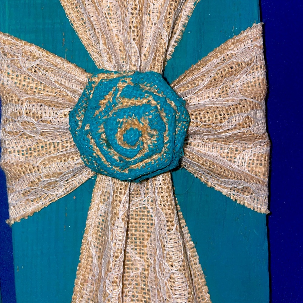 Handmade turquoise decor